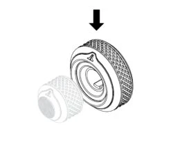 DRC-205-Knob-RP -Audio Equipment Store DRC 205 Knobs Both Rear